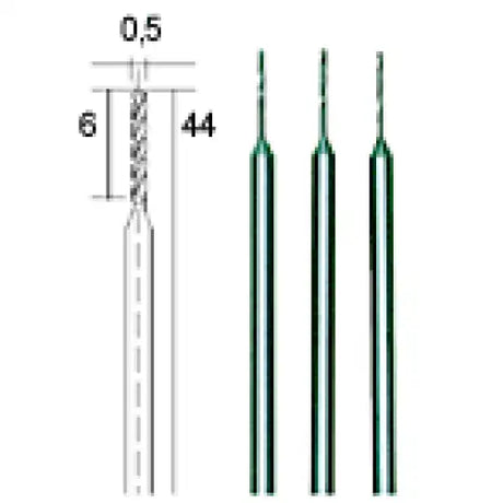 0.5mm HSS DRILL BITS (PK 3) - These high-speed steel (HSS) are built for the finest precision drilling work, ideal