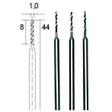 1.0mm HSS DRILL BITS (PK 3) - These high-speed steel (HSS) provide reliable, precise drilling for model making,