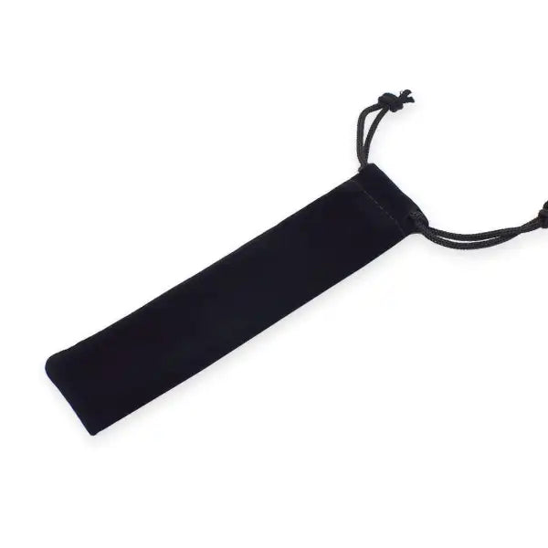 10 pack Velvet Drawstring Pen Pouches - Black - Cases of Available Blue Red Pink Purple.
