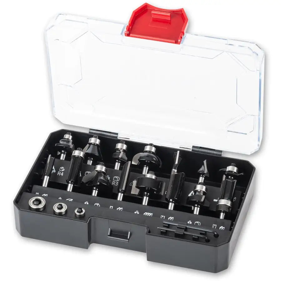 15 Piece 1/4’’ Router Cutter Set - Fast shipping