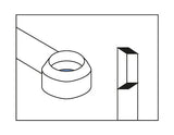 Robert Sorby unhandled Ring Tool (845H) Designed specifically for end grain hollowing. The dual bevels allow for hollowing of internal curved surfaces and flat bottomed vessels..  These tools produce an unrivalled surface finish on end grain. Ideal for goblets and egg cups. Comes complete with full instructions