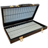 30 Piece Pen Storage Case - Cases A black imitation leather exterior pen case which will make an attractive display