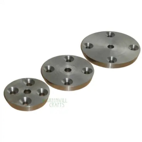 40mm Diameter Multi-Chuck Face Plate - Tools Screw these face plates onto the work and dovetailed rim will locate