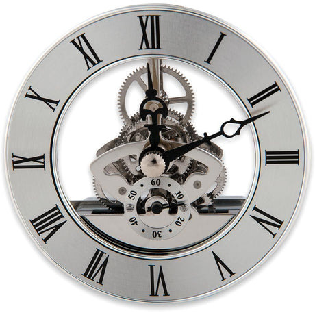 Chrome Skeleton Clock Insert - 86mm - Woodturning project kit