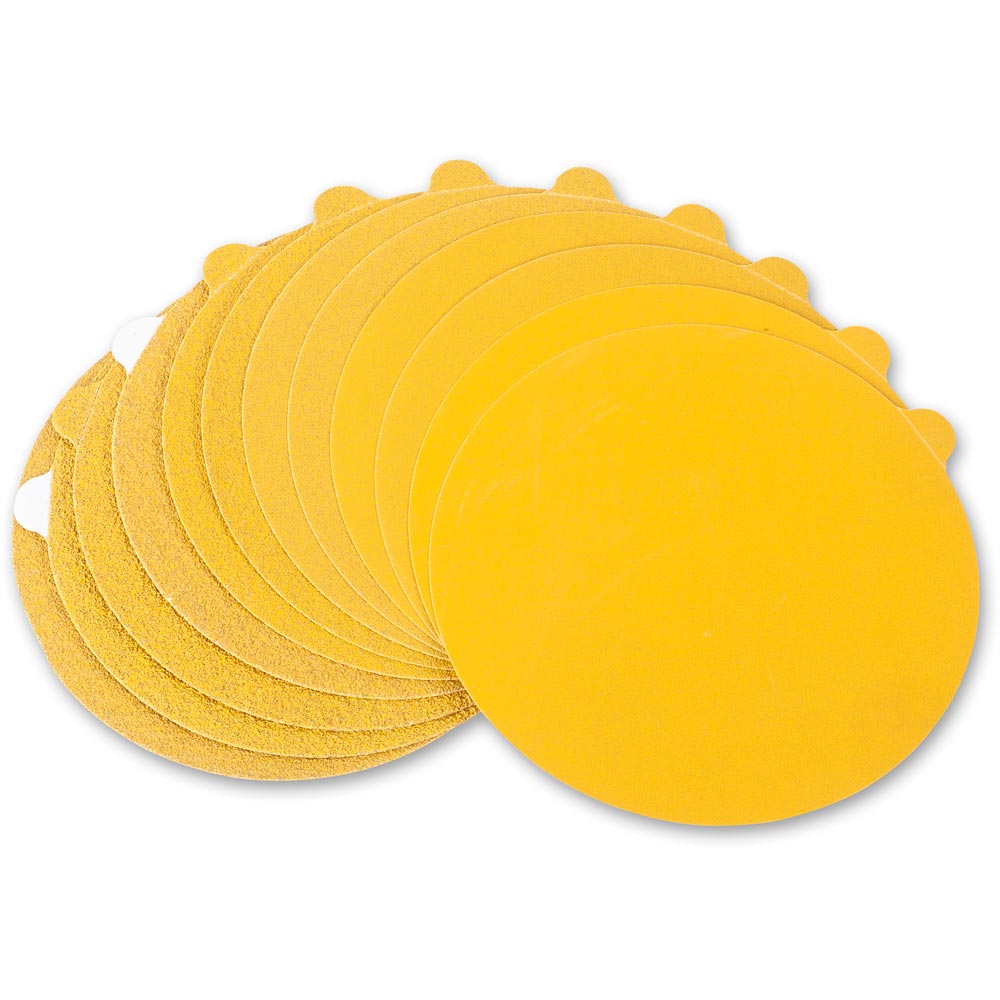 Axminster 125mm Self Adhesive Discs Mixed Pack 10 - Sanding Accessories - Fast shipping