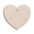 5cm Heart Keyring Pyrography Blank - A heart shaped birch ply wooden blank, suitable for making your very own keyring