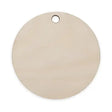 5cm Round Keyring Pyrography Blank - A round shaped birch ply wooden blank, suitable for making your very own keyring
