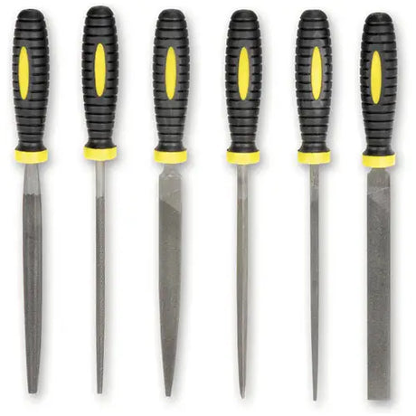 6 PC FILE SET 170MM OVERALL LONG WITH HANDLES - Fast shipping