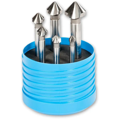 6 PCE HSS COUNTERSINK SET 3 FLUTE 90° - Fast shipping