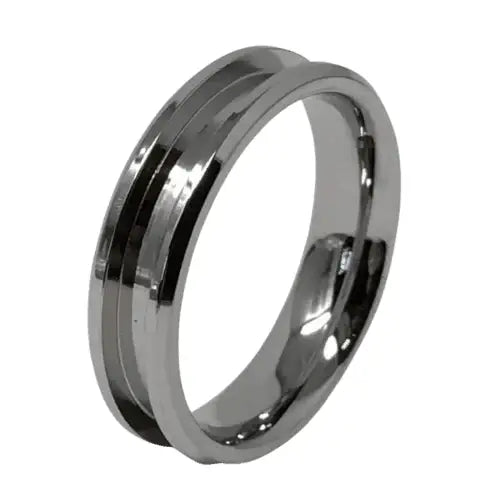 6mm Inlay Stainless Steel Ring Core (Bevelled Edge) - Cores - Fast shipping