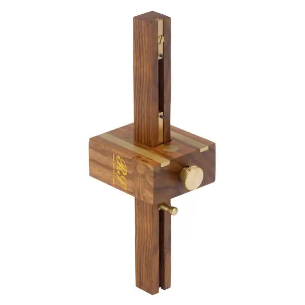 8’’ Carpenters Mortice Gauge - Robert Sorby Select - Tools Rosewood stained hardwood stock and beam for enhanced