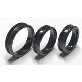 8mm Black Ceramic Inlay Ring Core - L 1/2 UK (USA 6) - Cores - Fast shipping