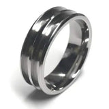8mm Double Channel Titanium Ring Core (Bevelled Edge) Cores Fast shipping