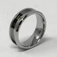 8mm Inlay Stainless Steel Ring Core (Bevelled Edge) - Cores Comfort fit quality 316L with a 4mm groove Bevelled edges