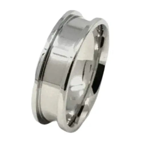 8mm Inlay Stainless Steel Ring Core - Ring Cores - Fast shipping