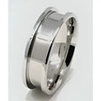 8mm Inlay Stainless Steel Ring Core - Cores Flat edges / Rims for a modern look A quality solid single piece ring core