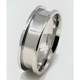 8mm Inlay Stainless Steel Ring Core - Cores Flat edges / Rims for a modern look A quality solid single piece ring core