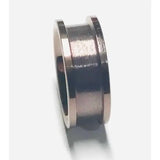 8mm IP Bronze Plated Tungsten Carbide Ring Core - Cores Comfort fit quality with a 5mm inlay groove Sizes available