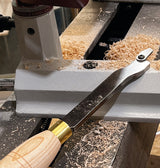 The unique Robert Sorby Box Hollower is specifically designed for hollowing projects with straight sides and flat bottoms.  It is ideal for boxes and can also be used on larger projects, like tall vases.  Its broad cutter facilitates the rapid removal of waste wood. Because the shank is a full 3⁄4″ flat section, there is no fear of tool rotating inside.