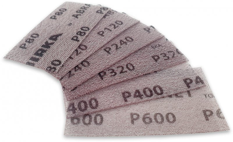 Mirka Abranet Abrasive Single Strips Mixed pack of 20 (80 to 600)