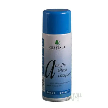 Acrylic Gloss Lacquer - 400ml - Aerosol - Chestnut Products - Oils Bright lacquer in an easy to use aerosol spray