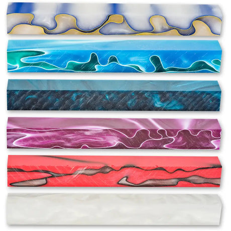 Acrylic Pen Blanks (6 Pack) - Fast shipping