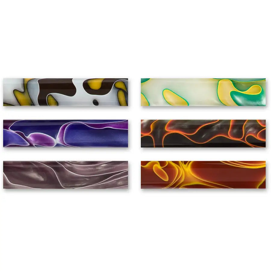 Acrylic Pen Blanks (6 Pack) - Mixed Tropical Storm - Fast shipping