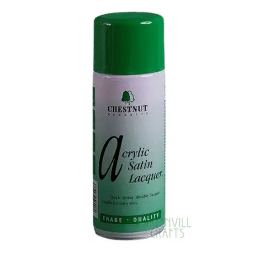 Acrylic Satin Lacquer - 400ml - Aerosol - Chestnut Products - Oils - Fast shipping