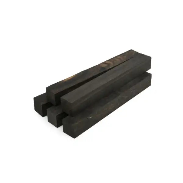 African Ebony Pen Turning Blanks - Pack of 5 - Exotic Hardwood Approx size 19mm x 150mm.