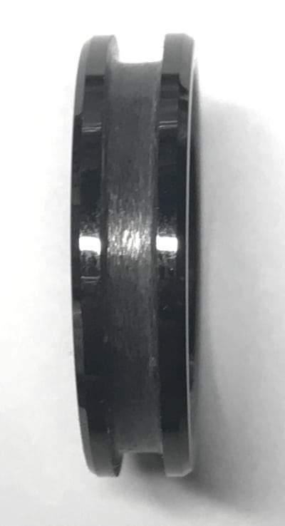 8mm Black Ceramic Inlay Ring Core - Ring Cores - Fast shipping