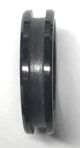 8mm Black Ceramic Inlay Ring Core - Ring Cores - Fast shipping