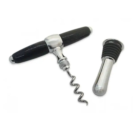 Artisan Handled Corkscrew Bottle Stopper Kit - Opening bottles and maintaining freshness is easier than ever