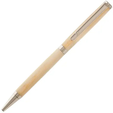 Artisan Twist Slimline Pen Kit - Satin Nickel (With A Logo) - (with Solid brass, break resistant clip, Tungsten carbide
