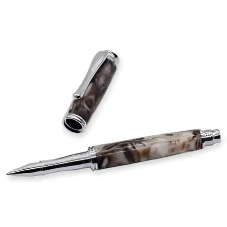 Aston Rollerball Pen Kit - Chrome - Kits Platings Copper Gold Gunmetal Available in & Fountain kits 10mm drill bit