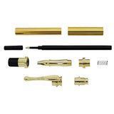Aston Rollerball Pen Kit - Kits Platings Copper Chrome Gold Gunmetal Available in & Fountain kits 10mm drill bit 11.7mm