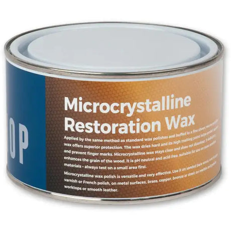 AXMINSTER MICROCRYSTALLINE WAX 400G - Offers superior protection, prevents finger marks • Dries hard, stays clear