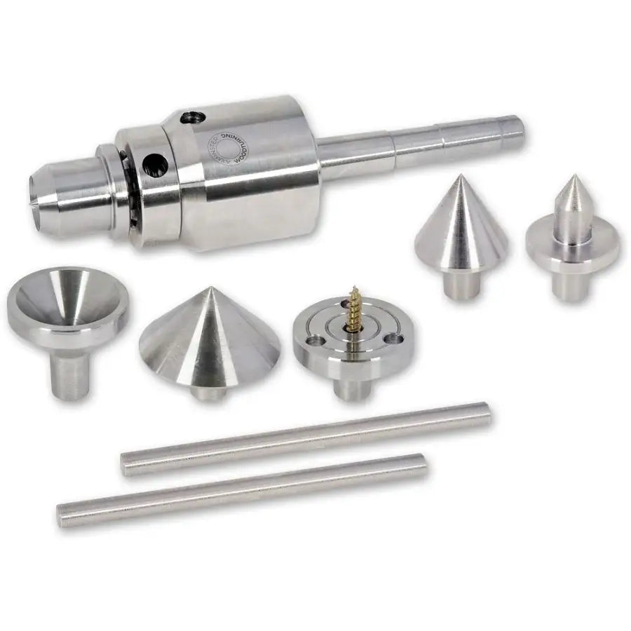 Axminster Multi-Head Live Revolving Centre & Additional Tips - 2MT - Fast shipping