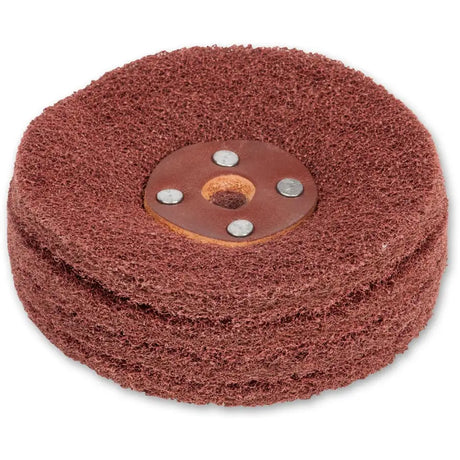AXMINSTER PROFESSIONAL TWIST & FIX 100MM NYLON ABRASIVE WHEEL - MED - Fast shipping