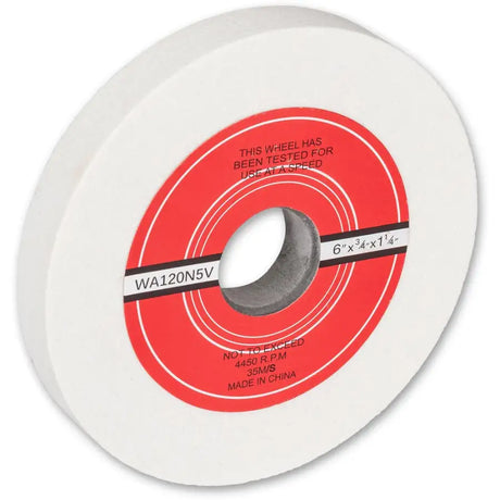 Axminster White Grinding Wheel 150mm x 20mm 120G - Fast shipping