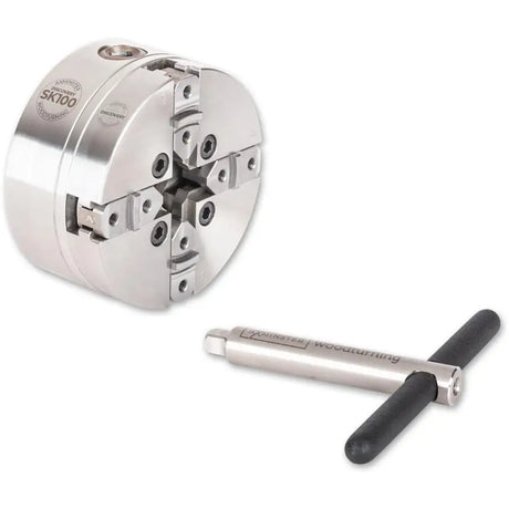 Axminster Woodturning Discovery SK100 Chuck & Backplate 3/4’’ x 16 tpi (T01) - Chucks - Fast shipping