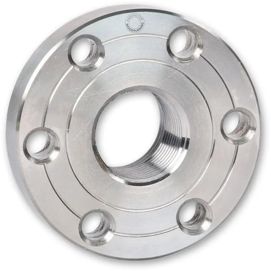 Axminster Woodturning Faceplate 50mm - 3/4’’ x 16 tpi - Faceplates - Fast shipping