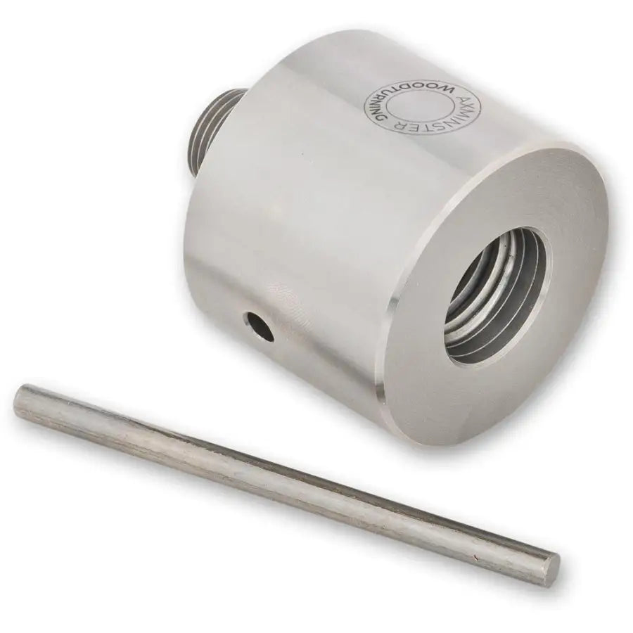Axminster Woodturning Spindle Thread Adaptor 1’’ x 8 tpi (F) to 3/4’’ 16 (M) - Lathe Accessories - Fast shipping