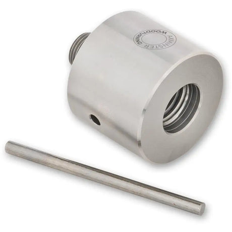 Axminster Woodturning Spindle Thread Adaptor 1’’ x 8 tpi (F) to 3/4’’ 16 (M) - Lathe Accessories - Fast shipping