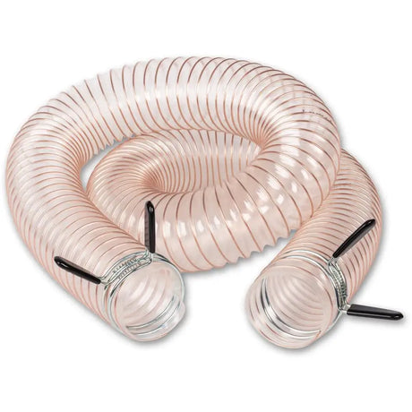 AXMINSTER WORKSHOP 63 X 1800MM EXTRACTION HOSE C/W CLIPS - Dust Extraction Accessories - Fast shipping