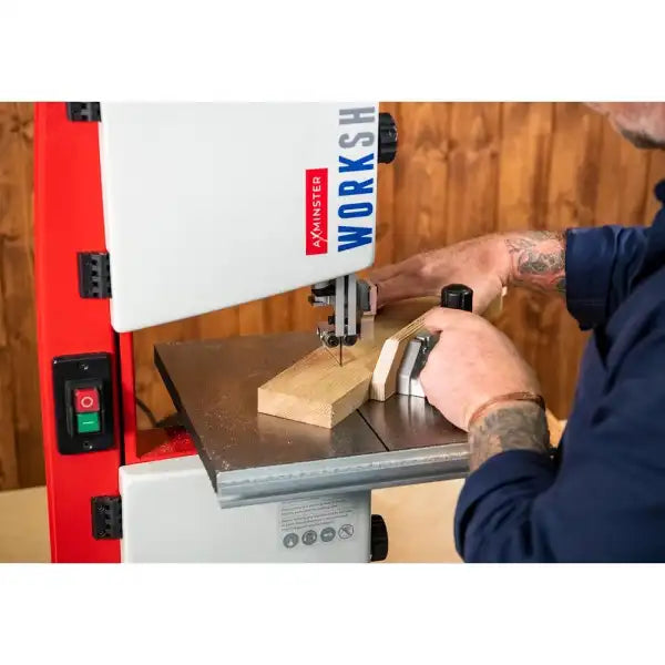 Axminster Workshop AW1400B Bandsaw 230V - bandsaw 80mm depth of cut - 200mm width Compact machine perfect for hobbies
