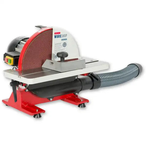 Axminster Workshop AW300DS Disc Sander 230V - disc sander • Quiet 750W induction motor with brake and NVR switch