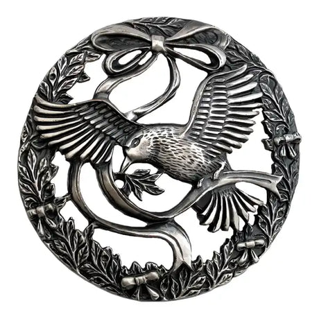 Bird & Bow - Decorative Pewter Lid (Potpourri) - bow design decorative pewter lid The perforated lids are often used