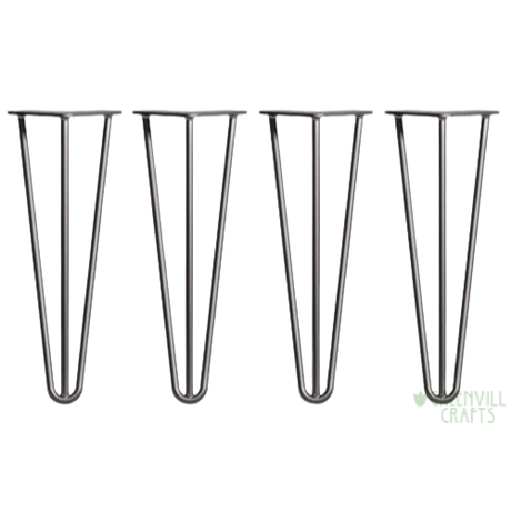 Black Hairpin Table Legs - 14’’ / 35cm - Fast shipping