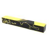 Black & Yellow Swirls (Yellow Jacket) - Acrylic Kirinite Pen Blank - Blanks - Fast shipping