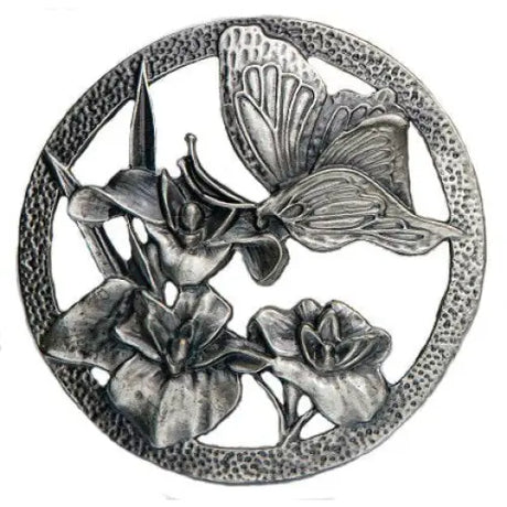 Butterfly - Decorative Pewter Lid (Potpourri) - Pewter Lid - Fast shipping